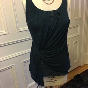 Deletta Dark Teal Sleeveless Blouse